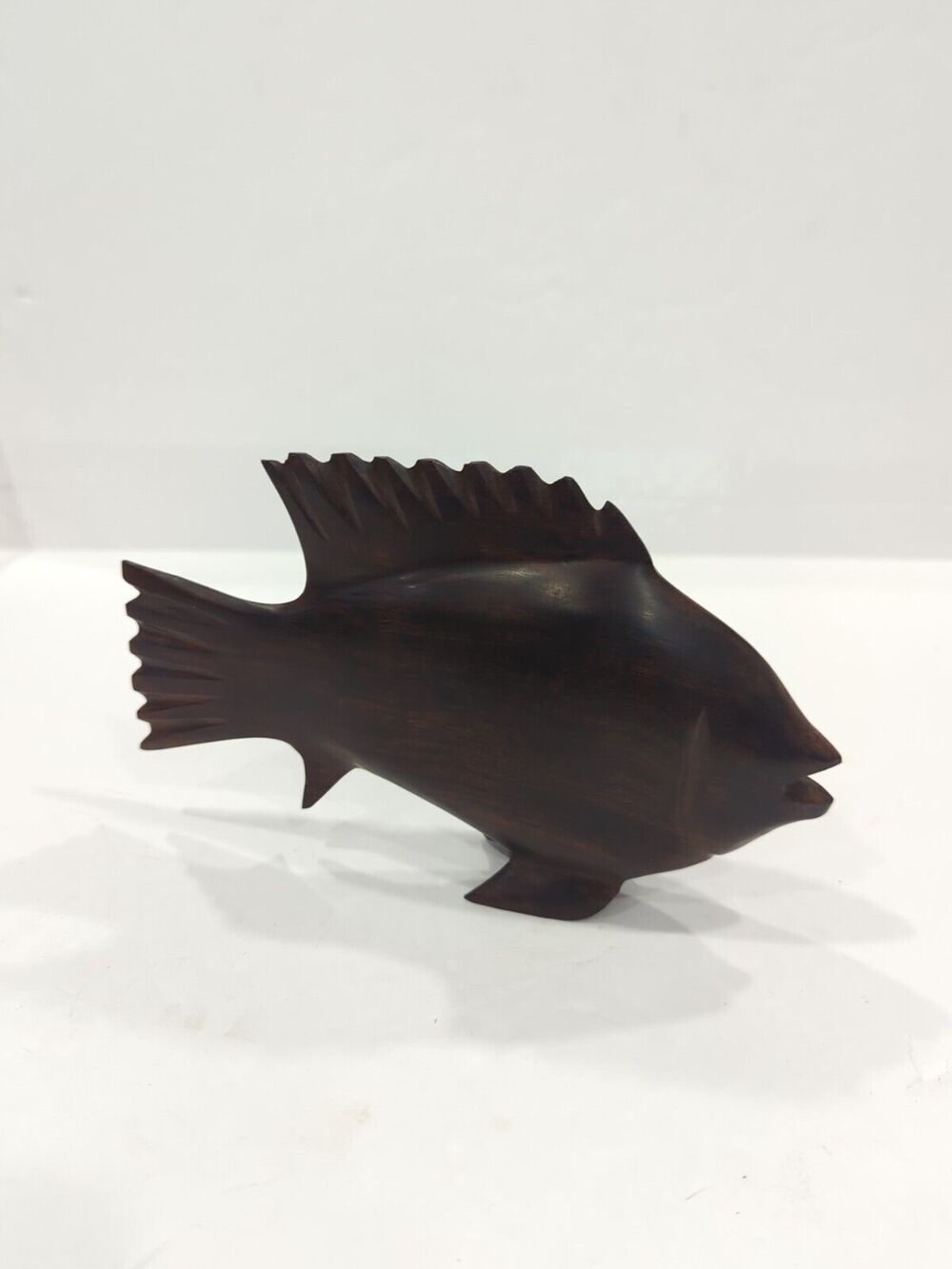 7 In Ironwood Carved Angel Fish